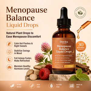 Custom Formula OEM <b>Menopause</b> Liquid Drops For Woman Gluten Free Dairy Free Hot Flash Night Sweat Relief Energy Support 60ml - Product Image 3