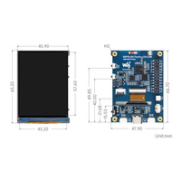Carte de développement avec écran de 2,8 pouces, type B ESP32-S3, 480*640 IPS, processeur double cœur LX7 32 bits, prend en charge l'affichage WiFi