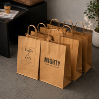 Sacs d'emballage en papier kraft de luxe écologiques personnalisés |   Sacs réutilisables pour la livraison de nourriture et l'utilisation de bougies