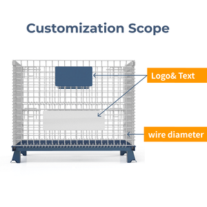 Gabbia Metallica Pieghevole per Magazzino |   Grado Industriale |   Vino Rosso, Ricambi Auto, Supermercati e Abbigliamento Sono Tutti Adatti - Product Image 3
