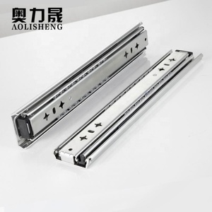 53mm Largeur 3 Pliant Télescopique de matériel de meubles roulement à billes Industriel <span class=keywords><strong>Robuste</strong></span> <span class=keywords><strong>Tiroir</strong></span> Glissière - Product Image 5