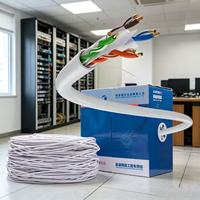 Câble Ethernet extérieur CAT6 UTP FTP, rouleau de 305 m, 23/24 AWG, 4 paires, conducteur CCA, câble réseau Cat 6 LAN