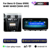MEKEDE-Reproductor de DVD para coche, Radio con navegación GPS, Android, 4K, compatible con DSP integrado BT, para Benz Clase G G500 W461 W463