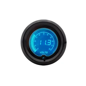 2 "(52mm) Numérique Voltmètre 7 Couleurs Tension Gauge EVO 52MM Voiture Compteur Racing Gauge TT100114