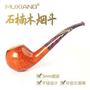 Briarwood Apple Pipe Straight Type 3Mm Filter Tobacco Pipe For Men Personal Gift - Product Image 5
