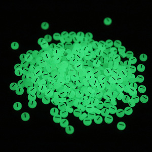 Perline Luminose con Iniziali dell'<span class=keywords><strong>Alfabeto</strong></span> per Creazione di Gioielli Fai-da-Te, Accessori in Acrilico con Lettere e Cuori Fluorescenti - Product Image 5