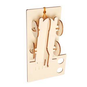 OKYN-G6515 Kit de matériel d'expérimentation scientifique pour modèle de voiture en bois à assembler soi-même avec élastiques en caoutchouc - Product Image 3