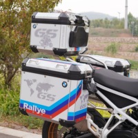 TLBOXADV Compatible avec F900GS/F800GS Boîte latérale en alliage d'aluminium Garde de moto Anti-chute Pièces de rénovation/mise à niveau Design moderne 1