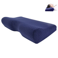 Oreiller en mousse à mémoire de forme, oreiller orthopédique à profil bas pour les problèmes cervicaux, ergonomique, hypoallergénique, pour soulager les douleurs au cou
