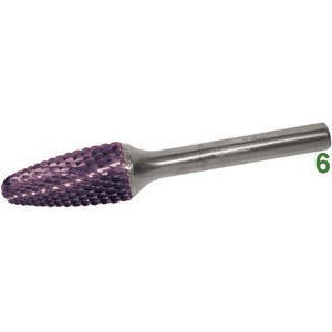 SCU 8060H 6 Solid <b>Carbide</b> Rotary <b>Burrs</b> - Product Image 1