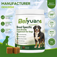 Suplemen Vitamin Khusus Ras Anjing Raksasa, Permen Kunyah Lunak untuk Anjing - Dukungan Pinggul & Sendi, 50 Buah, Bersertifikat GMP, Sesuai Standar Uni Eropa