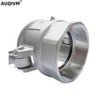 AUQIVM D-Type SS304 Accouplement à came à bride forgée Raccords de tuyauterie résistants à la corrosion à basse pression de haute qualité