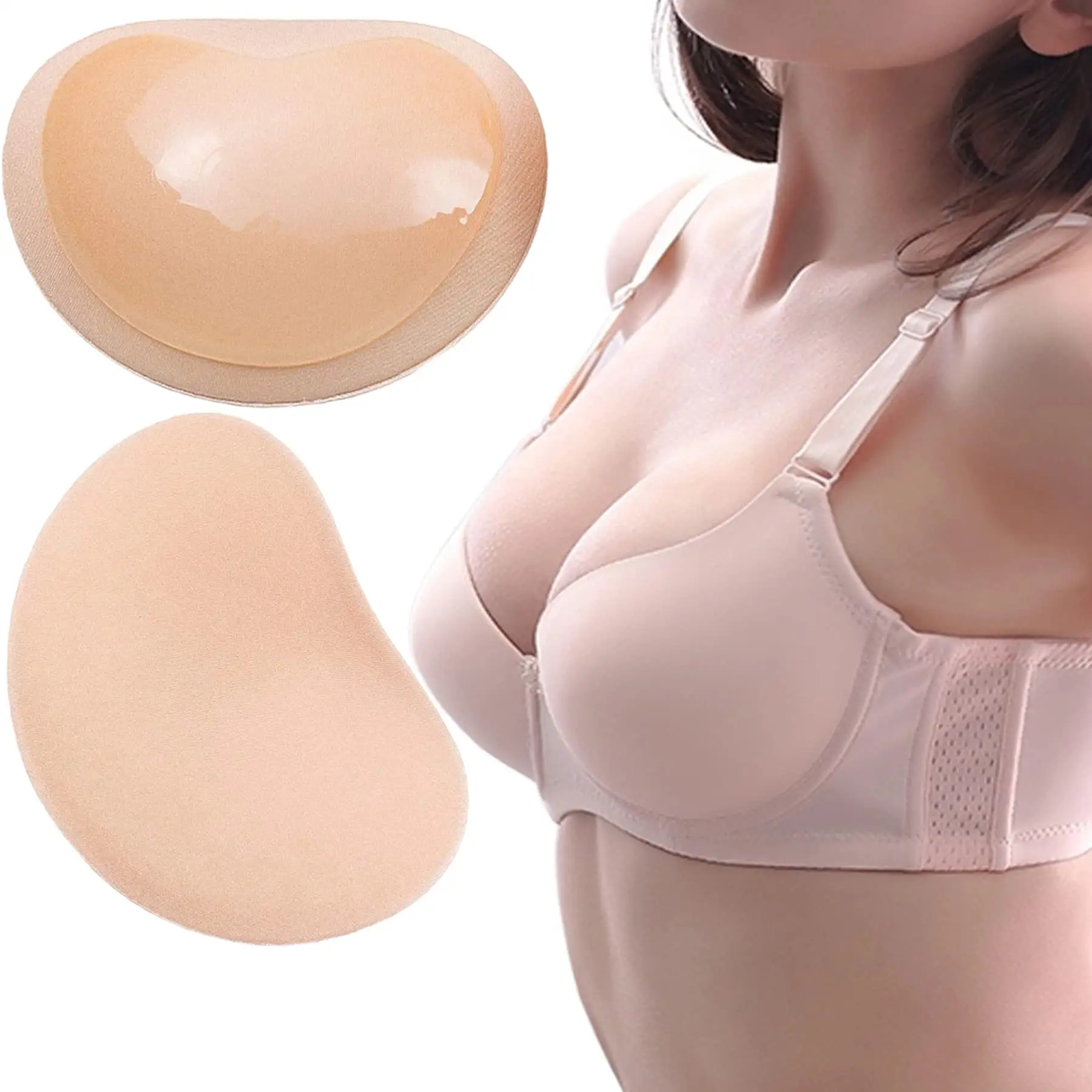 Hot Sale Women's Breast Push Up Pads Swimsuit Accessories Silicone Bra Pad Nipple Cover Stickers Patch Inserts Sponge Bra