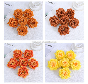E-venta al por mayor <span class=keywords><strong>pastel</strong></span> flores coloridas <span class=keywords><strong>de</strong></span> seda cabezas <span class=keywords><strong>de</strong></span> flores artificiales flor <span class=keywords><strong>de</strong></span> Rosa falsa para la decoración del banquete <span class=keywords><strong>de</strong></span> <span class=keywords><strong>boda</strong></span> - Product Image 3