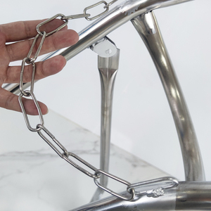 Chariot pliable pour bouteille d'oxygène en acier inoxydable YAZHIYI, pour <span class=keywords><strong>transport</strong></span> médical en milieu hospitalier - Product Image 5