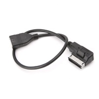 Câble adaptateur audio USB femelle AMI MMI pour interface musicale, connecteurs plaqués or, gaine en PVC, combinaison 28AWG pour voitures Audi