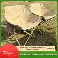 Table de camping pliable et robuste, légère, avec repose-pieds et ensemble de chaises lune, vente chaude en gros direct usine