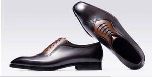 Zapatos de Cuero Brokup para Hombre, Zapatos Oxford Formales de Negocios con Punta Inglesa, Zapatos de Boda con Aumento de Altura, Impermeables y Antideslizantes - Product Image 3