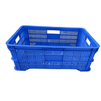 Panier de manutention en plastique à mailles, vendu directement d'usine, léger, écologique, caisse en plastique, boîte de stockage logistique, rangement économique