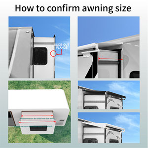 <span class=keywords><strong>Toldo</strong></span> Extensible <span class=keywords><strong>para</strong></span> Autocaravana, Remolque, Caravana, Casa Rodante, con Marco de Aleación de Aluminio Awnlux - Product Image 5