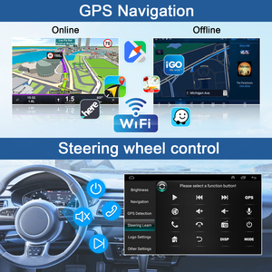 10 inchtouth Màn hình đài phát thanh cho Ford Mustang 2010 2014 android14 không dây Carplay Android Auto Bluetooth Wifi GPS FM Đài phát thanh nâng cấp - Product Image 5