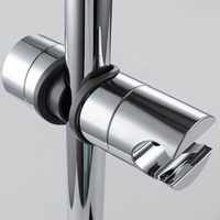 Support de pommeau de douche réglable avec siège de levage de tige de douche à insertion centrale adapté au diamètre de tuyau de 18 à 25mm