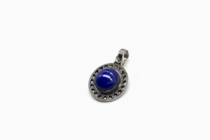 Colgante de Joyería Artesanal de Lapislázuli, Plata de Ley 925, Hecho a Mano, Joyería Étnica de Moda para Mujer, Fabricante y Proveedor Mayorista - Product Image 2