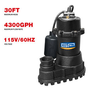 ปั๊มน้ำไฟฟ้าเหล็กหล่อ 1/3 แรงม้า 1/2 แรงม้า สำหรับบำบัดน้ำเสีย ปั๊มจุ่มใต้น้ำสำหรับบ้าน - Product Image 1