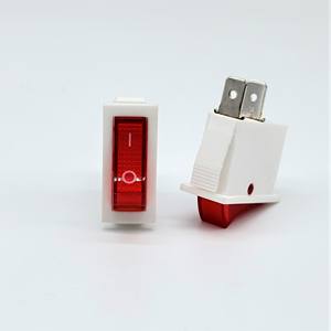 Yongxing <span class=keywords><strong>prix</strong></span> usine KCD1 interrupteur à bascule 16A boîtier blanc 2 broches tête rouge pour appareils - Product Image 3