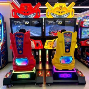 เครื่องเล่นวิดีโอเกมรุ่นดีลักซ์ จำลองการแข่งรถ ตู้เกมอาร์เคด ศูนย์รวมความบันเทิงในร่ม ห้างสรรพสินค้า - Product Image 3