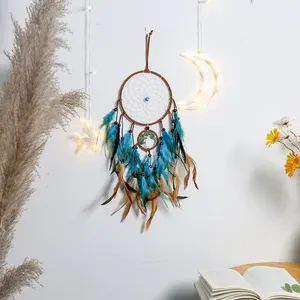 Vente en gros de décorations artisanales pour le salon macramé 16*44 cm arbre de vie attrape-rêves