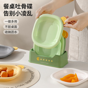 Plato de plástico con forma de hueso de dibujos animados para mesa de comedor, almacenamiento de frutas, plato de basura, uso en fiestas - Product Image 1