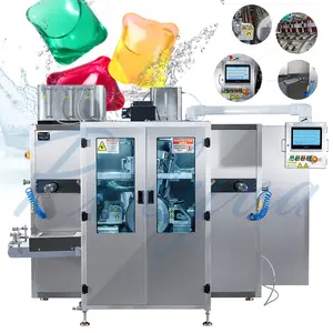 Polyva Wholesale Laundry Detergent Water Soluble Film Packaging Detergent Pods Packing Machine Pouch Sealing Pva Machine 1300