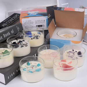 Fatti a mano profumata cera di soia tarocchi di cristallo candela per il trattamento spirituale bassa quantità di ordine minimo per uso di nozze e Bar - Product Image 1