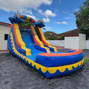Toboggan aquatique géant gonflable en forme de <span class=keywords><strong>dauphin</strong></span> pour <span class=keywords><strong>parc</strong></span> aquatique commercial - Product Image 1