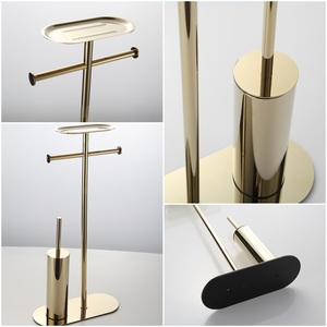 Combo Stainless Steel <strong>Toilet</strong> <strong>Paper</strong> <strong>Holder</strong> <strong>Stand</strong> With <strong>Toilet</strong> Brush Storage Top <strong>Holder</strong> - Product Image 4