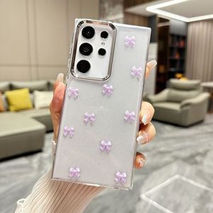 Funda de teléfono con lazo bonito transparente liso para <span class=keywords><strong>Samsung</strong></span> S25 24 <span class=keywords><strong>23</strong></span> Ultra Plus FE A56 55 35 26, funda de teléfono <span class=keywords><strong>a</strong></span> prueba de golpes - Product Image 4