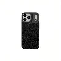 Pour iPhone 17 Pro Max – Coque antichoc scintillante en TPU+PC avec diamants, sans support
