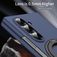 Étui magnétique rotatif à 360° pour Samsung Z Fold 8 7 6 5 4 3, coque de téléphone de luxe mince mate en PC antichoc pour Z Fold 8 avec film