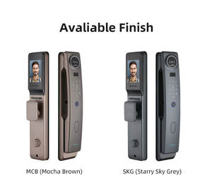 Serrure de porte intelligente à reconnaissance faciale 3D, empreinte digitale, mot de passe, entrée sans clé, haute sécurité, serrure électronique domestique avec visiophone - Product Image 6