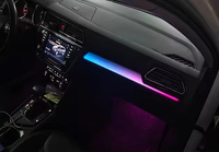 Kit d'éclairage d'ambiance pour Volkswagen VW Tiguan version Europe 2017-2023, panneau de garniture Symphony, éclairage intérieur de voiture, kit de mise à niveau