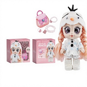 Bambola <span class=keywords><strong>Principessa</strong></span> Ispirata a <span class=keywords><strong>Frozen</strong></span> con Funzione Canto, Occhi Grandi e Carini, Accessori Moda, Stili Regina del Ghiaccio/<span class=keywords><strong>Principessa</strong></span> Rossa/Pupazzo di Neve - Product Image 2