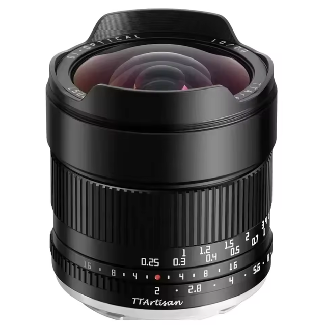 TTArtisan 10mm F2 APS-C ASPH 105° Ultra-wide Angle Lens for Camera Photography Sony E Fujifilm XF Nikon Z Canon EOS R M43 Mount