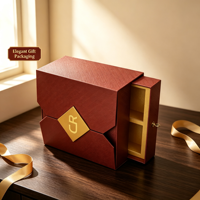 Boîte d'emballage personnalisée, boîtes cadeaux rigides multi-compartiments, 4 fentes, boîtes de rangement divisées en papier pour chocolat, cosmétiques, petits cadeaux
