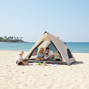 Cabaña de Playa Instantánea de Lujo con Protección UV UPF50, Tela Resistente al Agua, Marco de Aluminio, Sombra Estable - Product Image 1