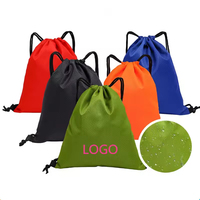 Sac de sport à cordon personnalisé avec logo, coloré, en polyester 210D, recyclable, avec cordons