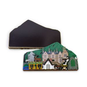 Imán de Frankfurt, Alemania, Fabricante de Imanes de Ciudades, Recuerdos Personalizados Naturales, Imán de Madera MDF para Refrigerador - Product Image 5