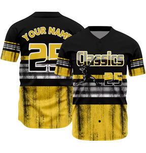 Groothandel Gratis Op Maat Gesublimeerde Honkbalshirts Snel Droog Mesh Sport Softbal Uniformen Honkbal Jersey - Product Image 2