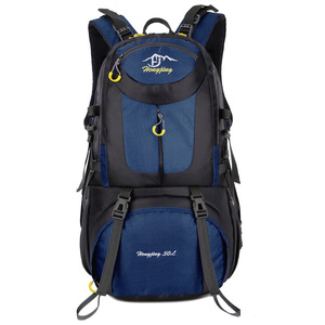 Usine 40L 50L 60L Noir Sport Plein Air Camping Sac Étanche Polyester Randonnée Voyager Escalade Trekking Sac À Dos - Product Image 4