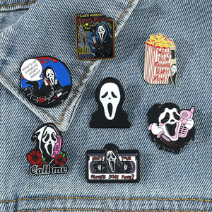 Nouvelle série Darkly transfrontalière Europe-Amérique : Broche plaquée électrolytiquement en forme d'horreur Halloween, vente en gros - Product Image 3